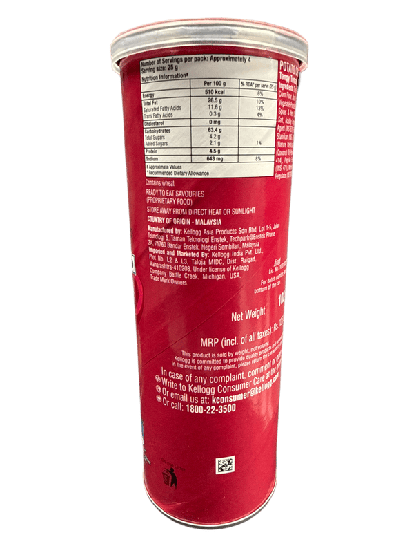 Pringles Tangy Tomato Twist Chips 102G - Malaysia Edition