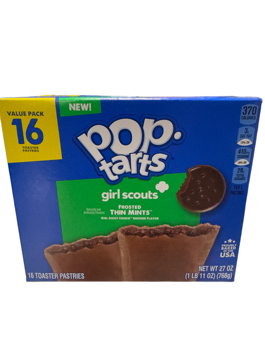 Pop Tarts Girl Scouts Frosted Thin MInts Flavour 27OZ - U.S.A Edition