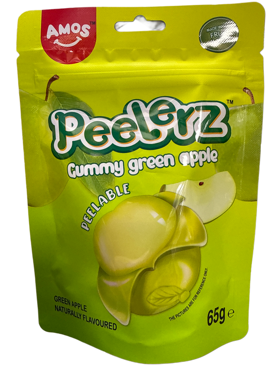 Peelerz Gummy Green Apple Peelable Candy 65G - German Edition