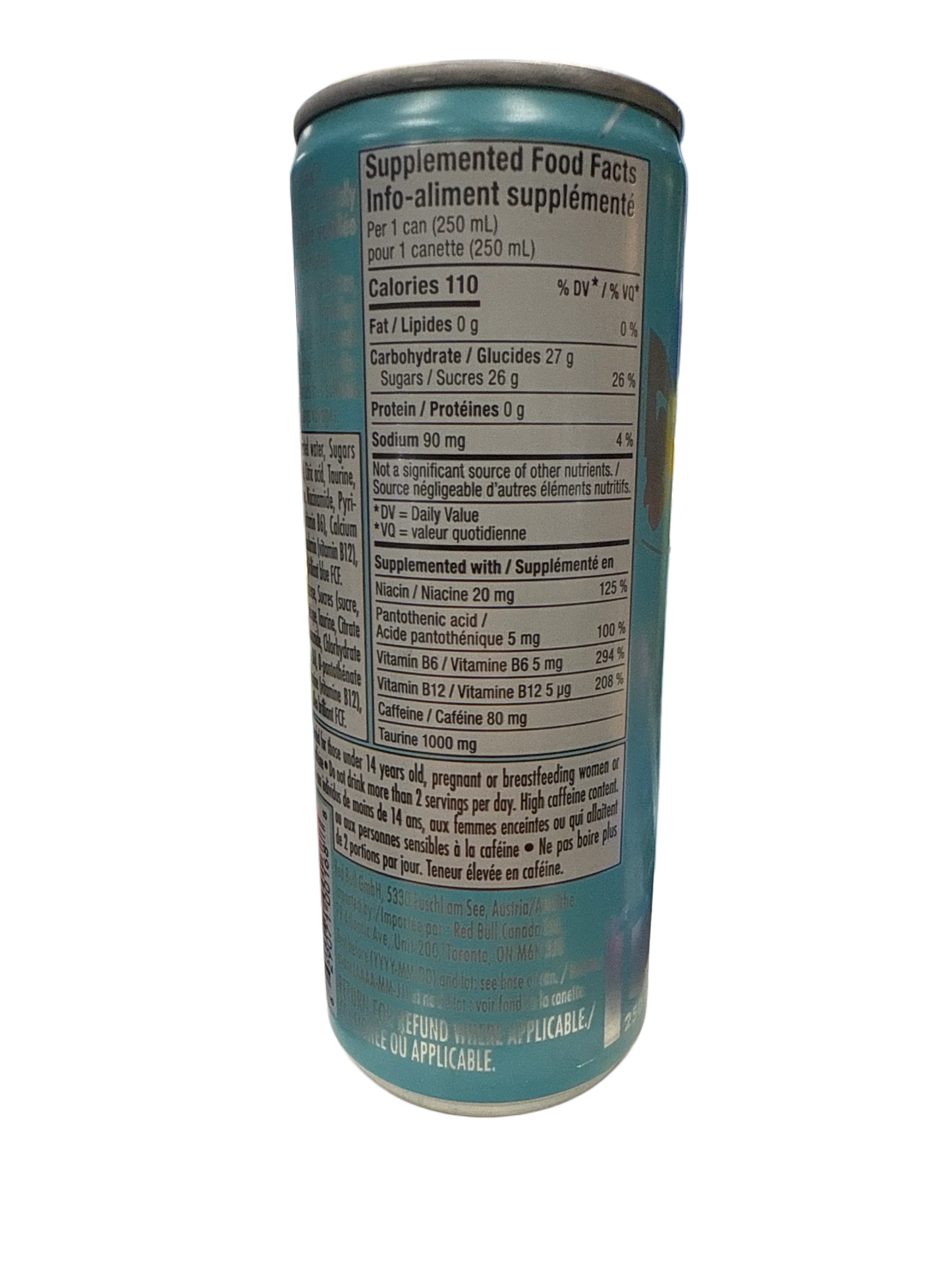 Red Bull Winter Edition Iced Vanilla Berry 250ML - Canadian Edition