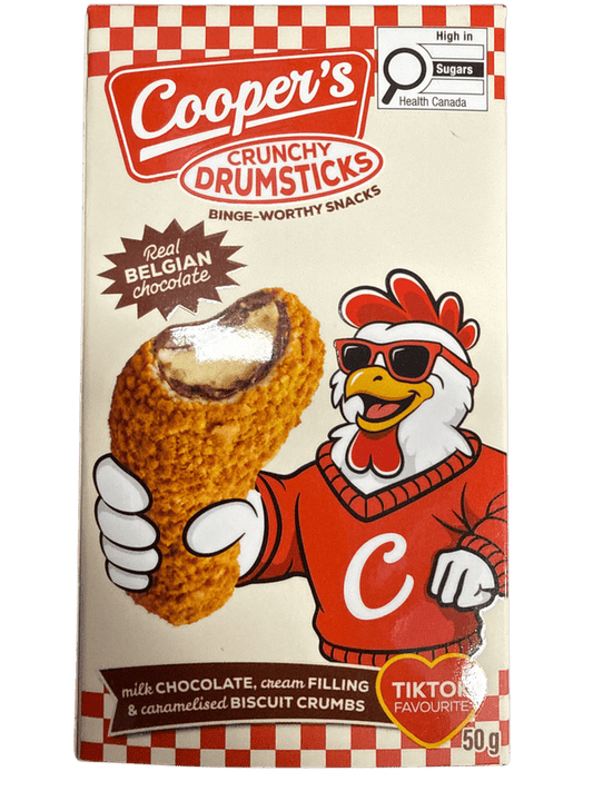 Coopers Crunchy Belgian Chocolate Drumstick 50G - U.S Edition