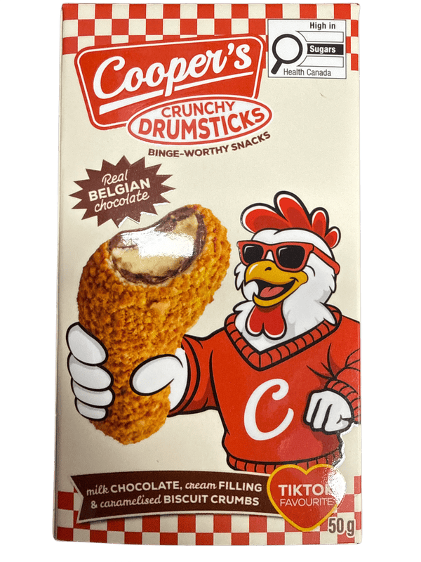 Coopers Crunchy Belgian Chocolate Drumstick 50G - U.S Edition