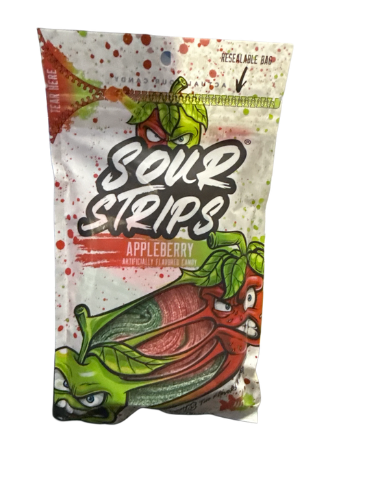 Sour Strips Appleberry Flavour 96G - U.S Edition