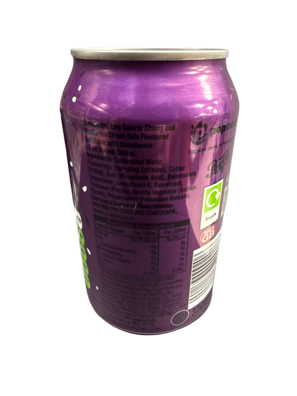 Pepsi Zero Sugar Cherry And Vanilla Can 355ML - U.K Edition