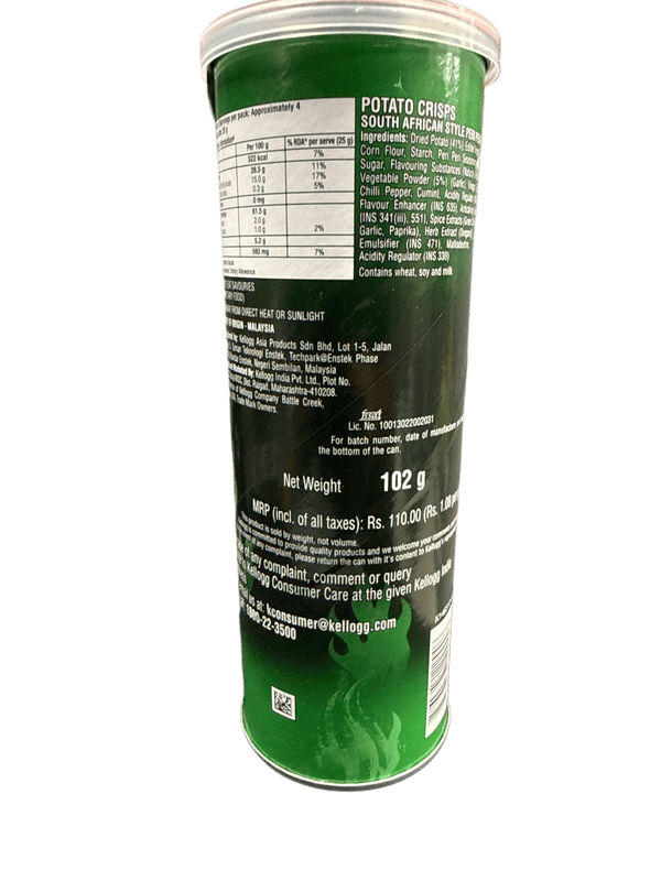 Pringles South African Style Peri Peri Chips 102G - Malaysia Edition