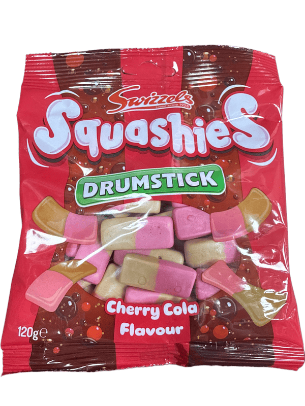 Squashies Drumstick Cherry Cola Flavoured Candy 120G - U.K Edition