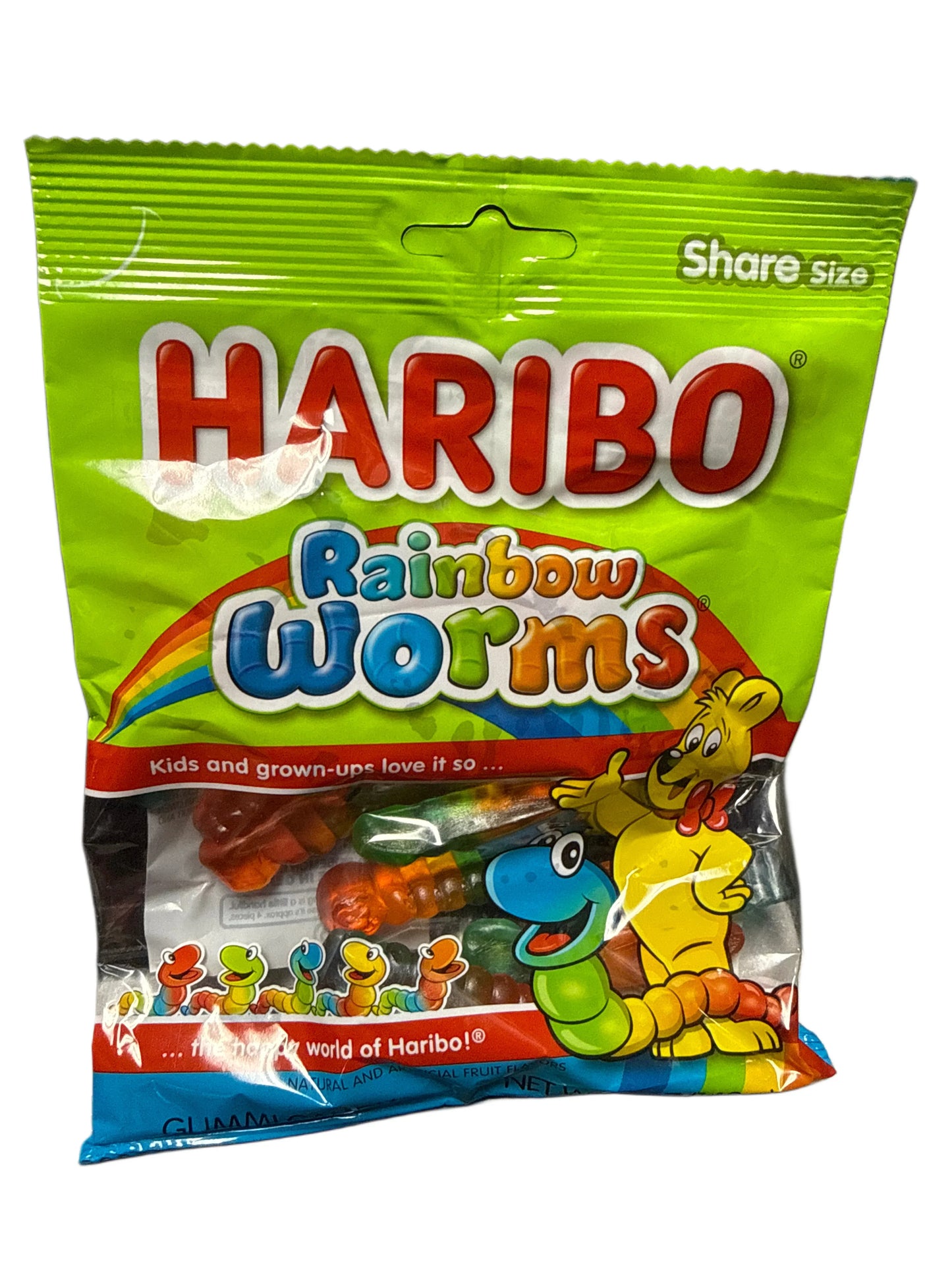 Haribo Rainbow Worms Gummy Candy 142G - Germany Edition