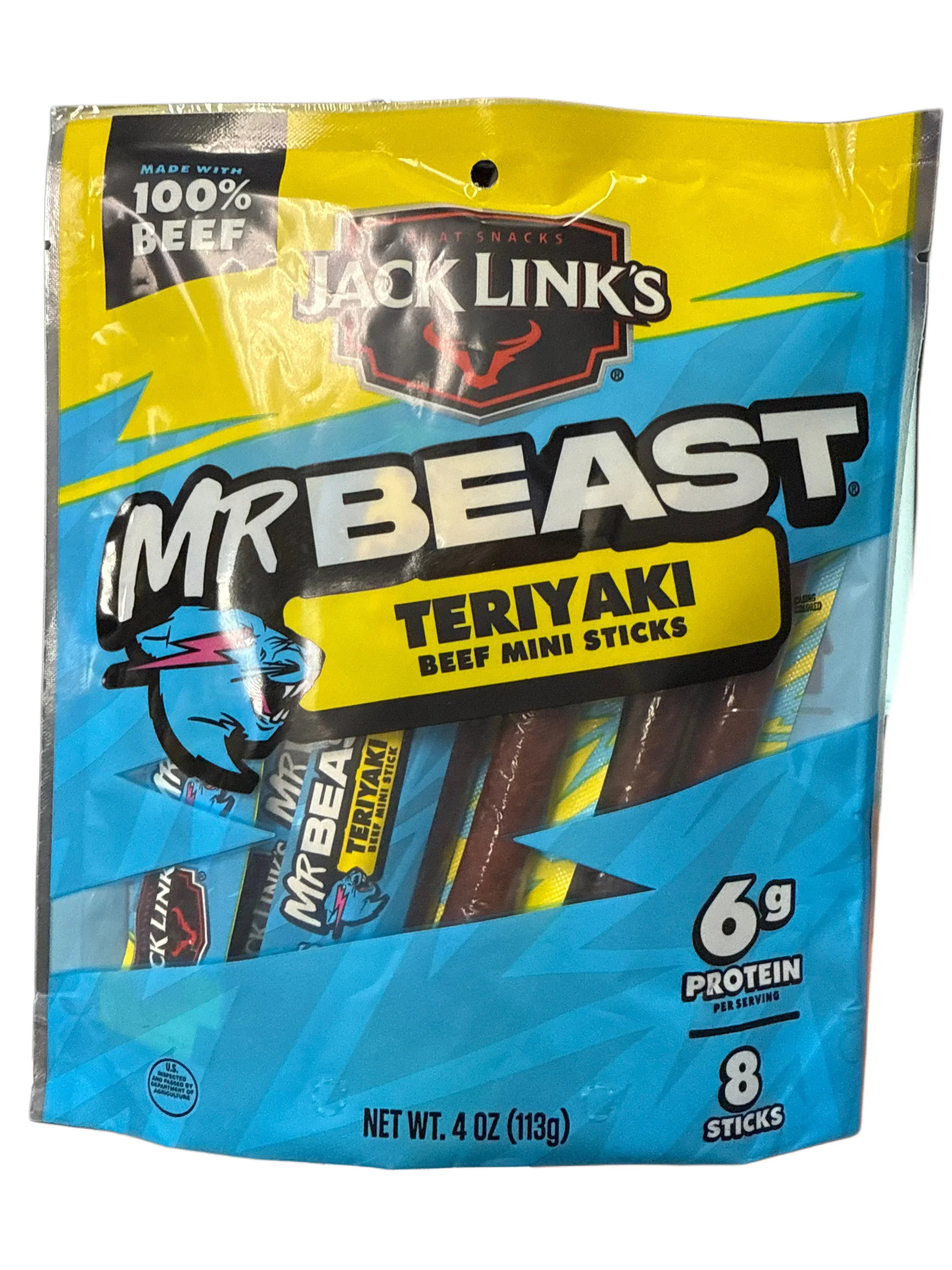 Mr Beast Teriyaki Beef Sticks 113G – Jack Link's U.S Edition