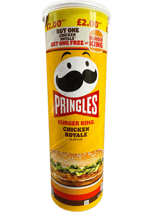 Pringles Limited Edition Burger King Chicken Royale Flavoured Chips 165G - U.K Edition