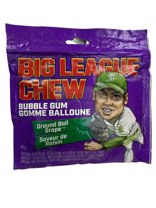 Big League Chew Ground Ball Grape Flavour 60G - U.S Edition