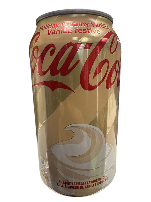Coca Cola Holiday Christmas Creamy Vanilla Can 355ML - Canadian Edition
