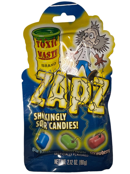 Toxic Waste Zapz Shockingly Sour Candies 60G - U.S Edition