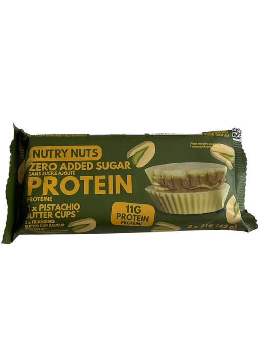 Nutry Nuts 11 Gram Pistachio Butter Protein Cups 42G - U.K Edition