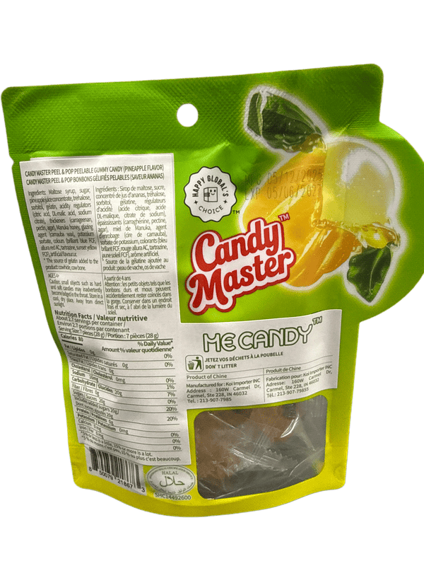 Peel & Pop Peelable Pineapple Gummies 75G - China Edition