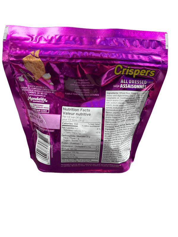 Crispers All Dressed Baked Crisps 145G - Canadian Edition