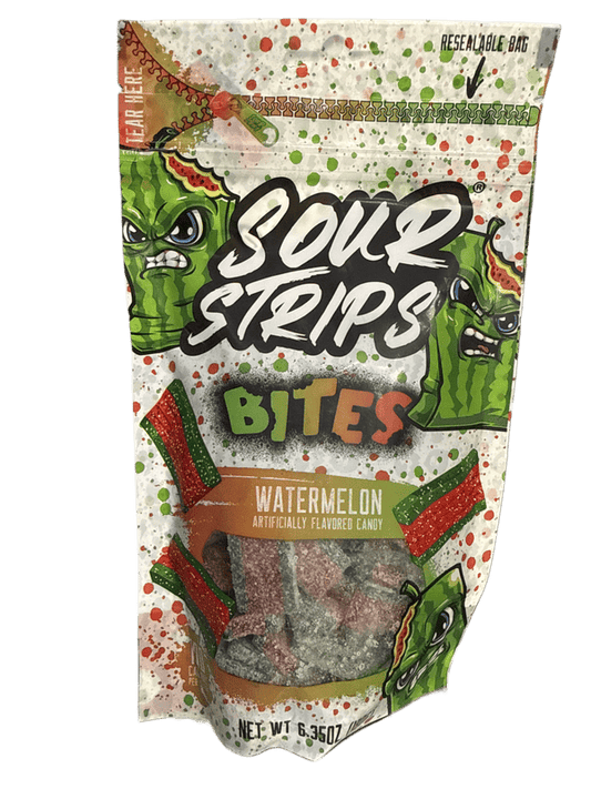 Sour Strips Bites Watermelon Flavor 180G - U.S Edition