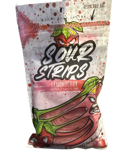 Sour Strips Lemonberry Flavour 96G - U.S Edition