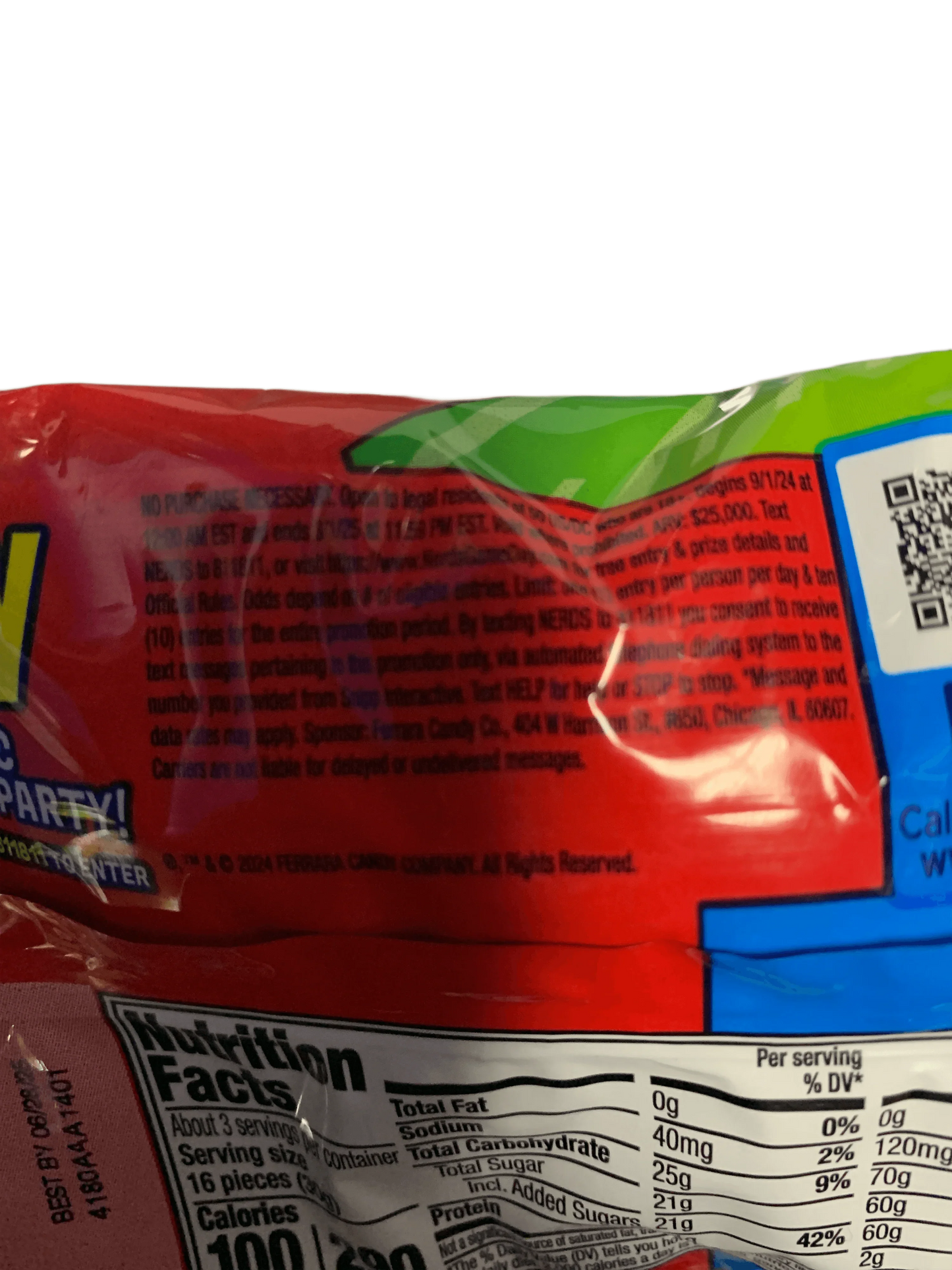 Nerds Gummy Clusters Berry Punch Rush Share Pack 30G - U.S Edition