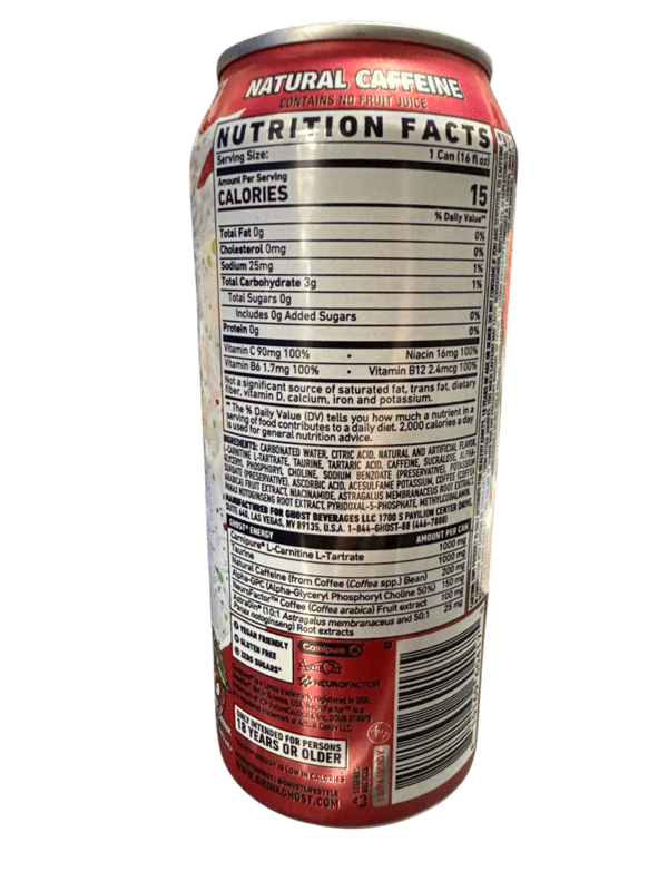 Ghost Zero Sugar Sour Strips Appleberry Energy 473ML - International Edition