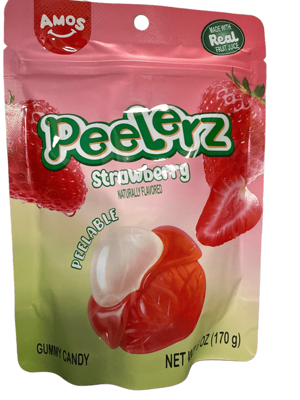 Peelerz Gummy Strawberry Peelable Candy 120G - U.S Edition