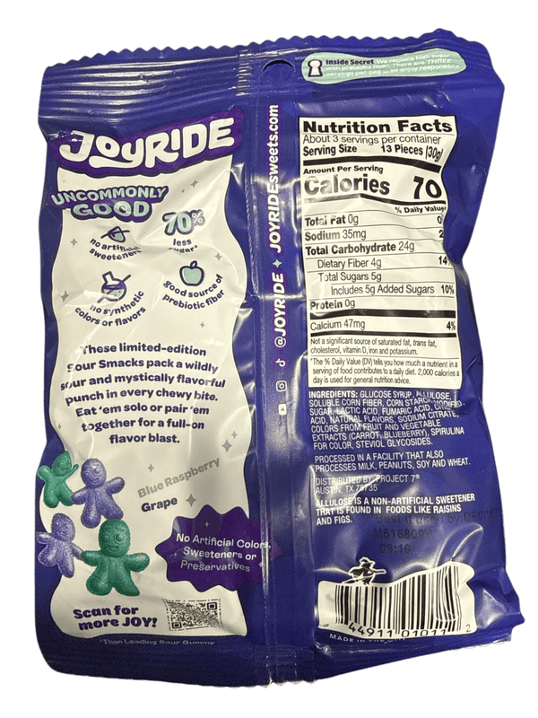 Joyride Limited Edition Halloween Sour Smacks 99G - U.S Edition