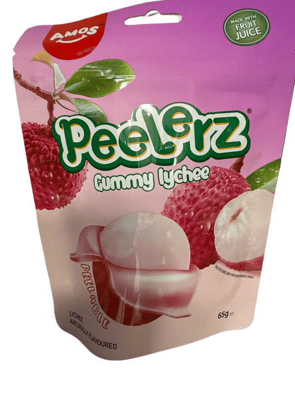 Peelerz Gummy Lychee Peelable Candy 65G - German Edition