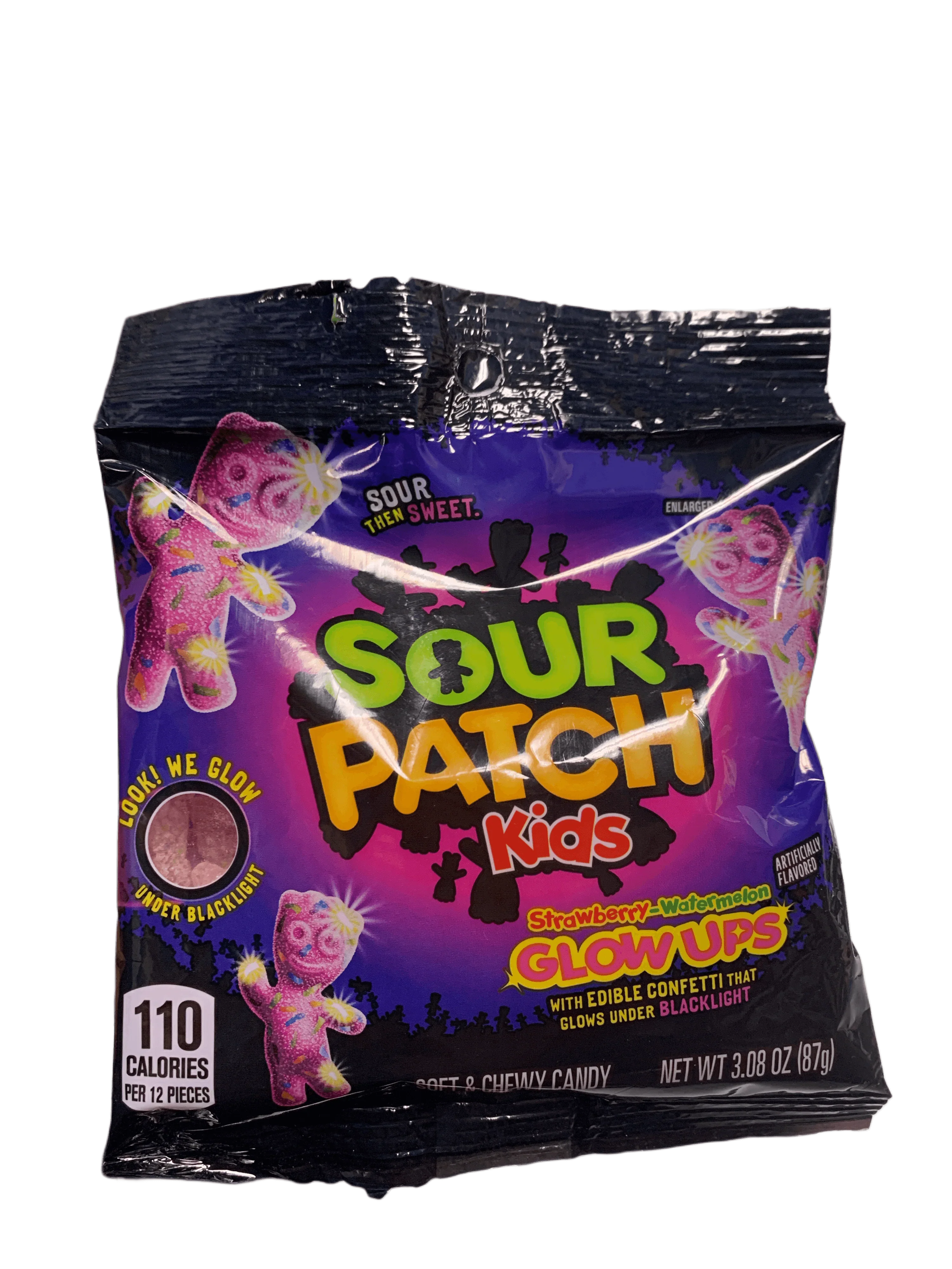Sour Patch Kids Glow-Ups Strawberry Watermelon Candy 87G - Mexican Edi