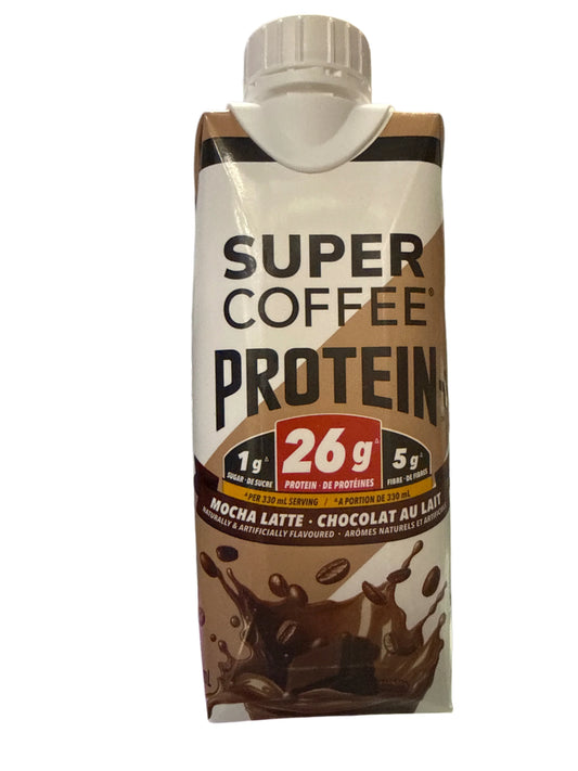 Super Coffee Mocha Latte Protein 26 Grams 330ML - Canadian Edition
