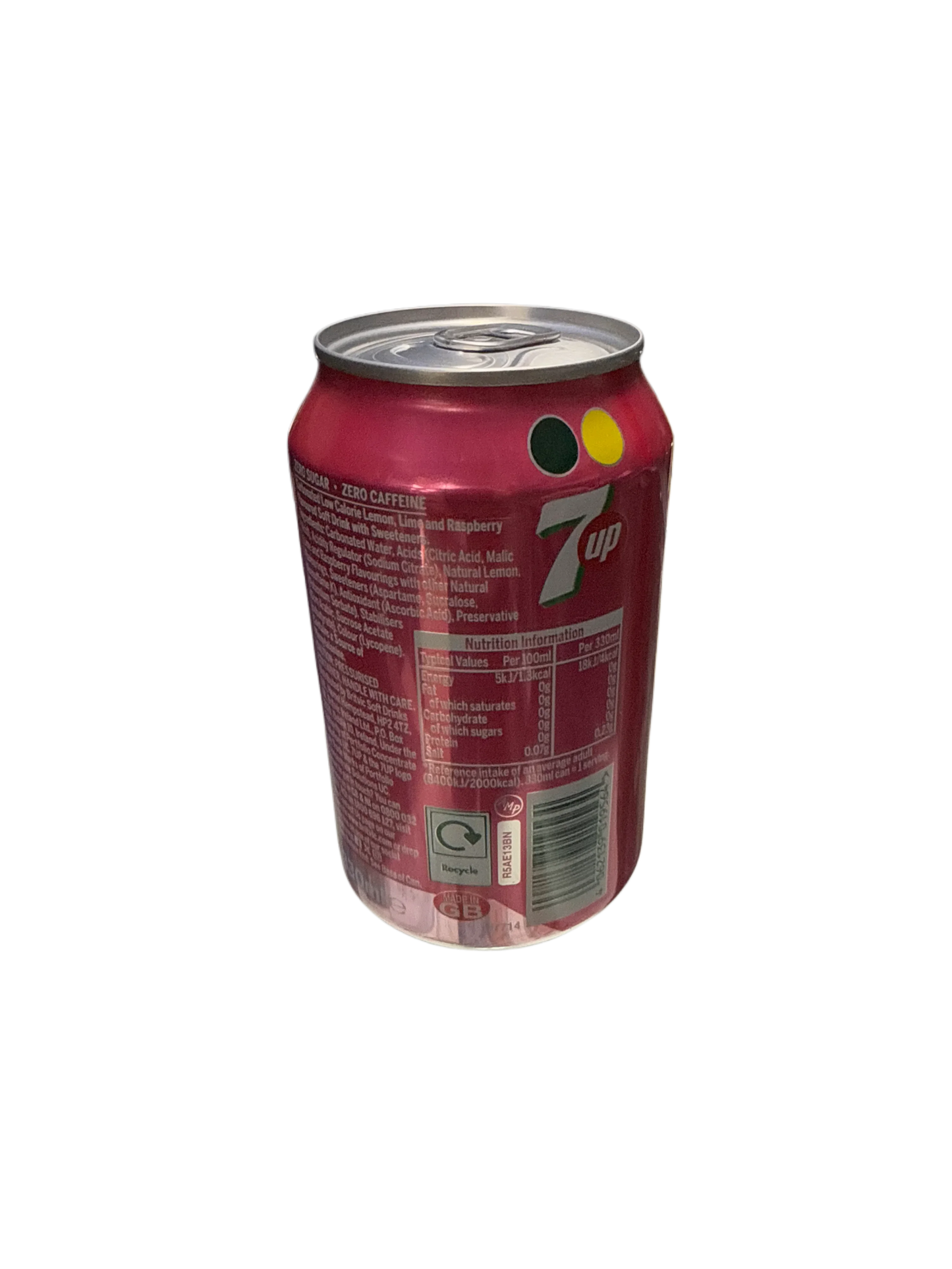 7UP Pink Lemonade 330ML - U.K Edition