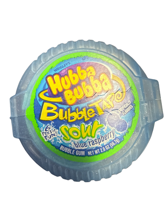 Hubba Bubba Sour Blue Raspberry Bubble Tape 56.7G - Mexico Edition