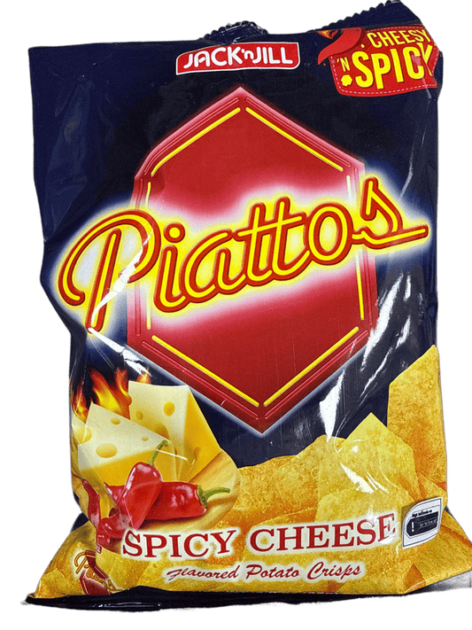 Jack 'n Jill Piattos Spicy Cheese Chips 85G - Philippines Edition