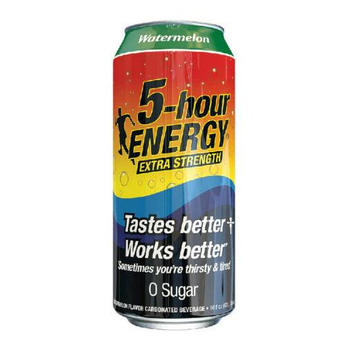 5 Hour Energy Watermelon Drink 16oz Can - Extreme Snacks