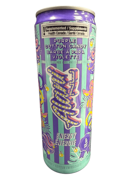 Alani Nu Zero Sugar Limited Edition Purple Cotton Candy Energy Drink 355ML - Canadian Edition