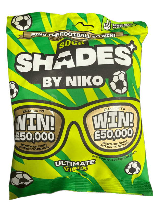 Shades By Niko Sour Gummy Foam Candy 150G - U.K Edition