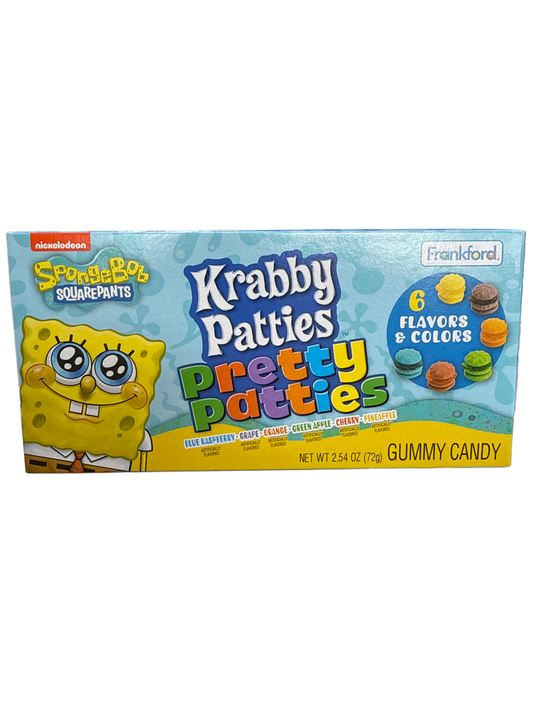 Krabby Patties 6 Flavour Gummy Candy 72G - U.S Edition
