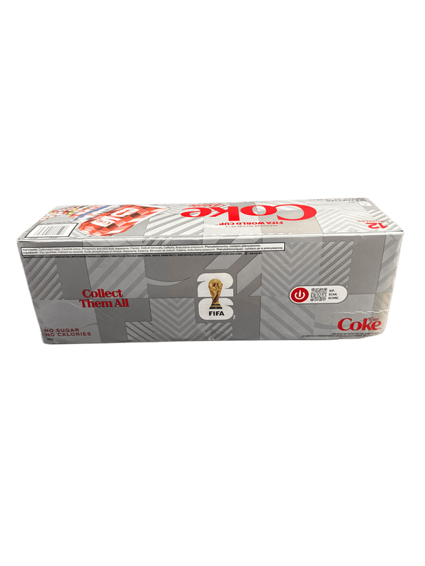 Coca Cola Diet Limited Edition World Cup Case 12 Cans - Canadian Edition
