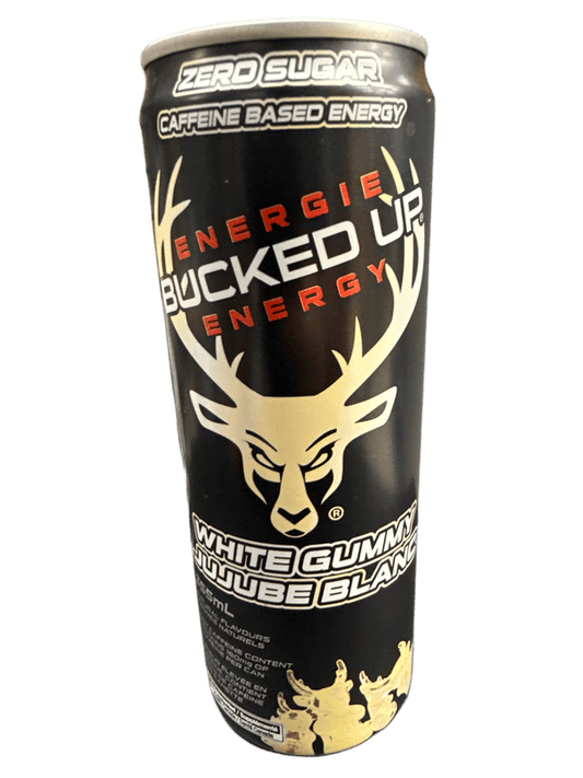 Bucked Up Zero Sugar White Gummy Energy Drink 355ML - U.S Edition