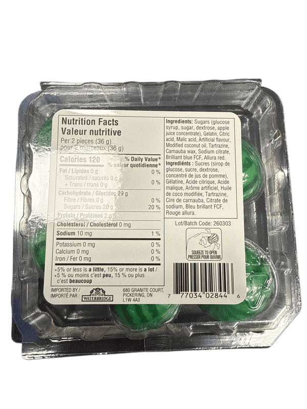 Waterbridge Orchard Fruit Jelly Filled Watermelon Gummies 108G - Canadian Edition