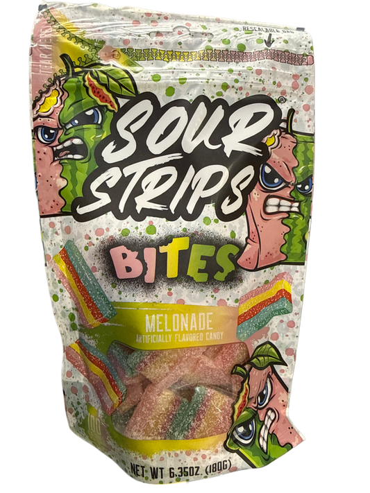 Sour Strips Bites Melonade Flavor 180G - U.S Edition