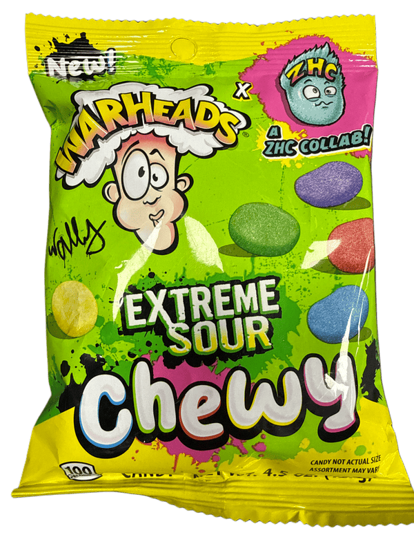 Warheads ZHC Collab Extreme Sour Chewy Candy 127G - U.S Edition