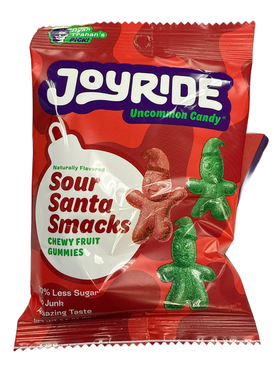 Joyride Sour Smacks Christmas Sour Santa Smacks 99G - U.S Edition