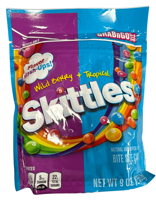 Skittles Gummies Wild Berry + Tropical Flavor 255.2G - U.S Edition