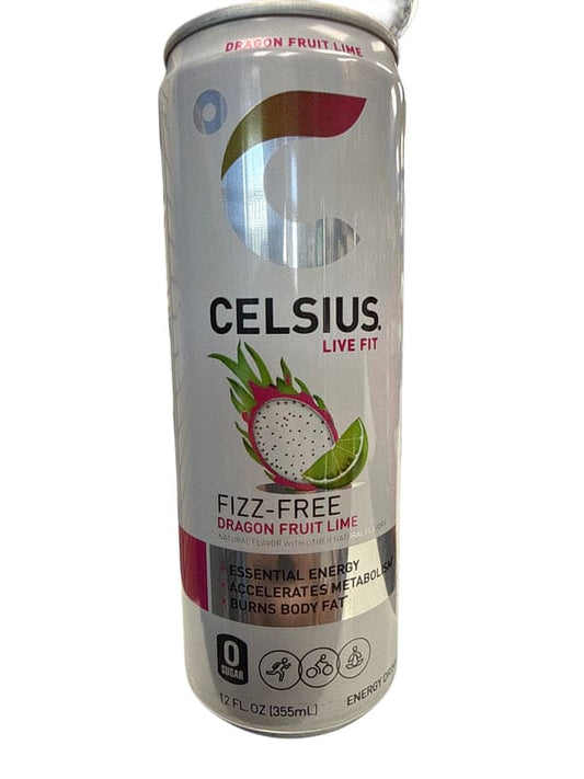 Celsius Zero Sugar Fizz Free Dragon Fruit Lime Energy Drink 355ML - U.S Edition
