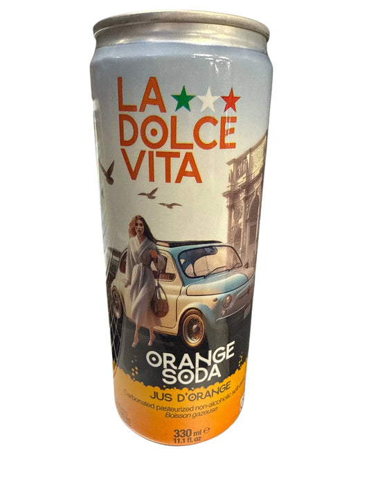 La Dolce Vita Orange Soda 330ML - Italian Edition
