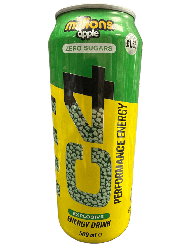 C4 Zero Sugar Limited Edition Millions Apple Flavor 500ML - U.K Edition