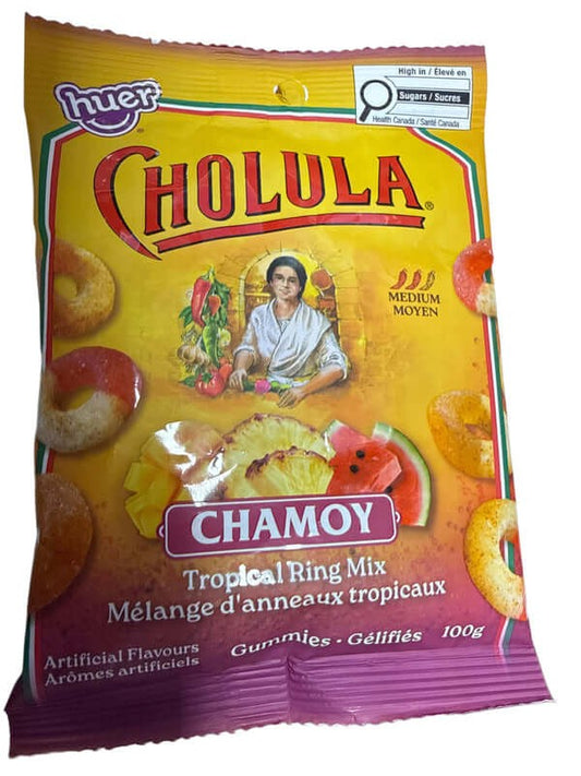 Huer Cholula Chamoy Tropical Ring Mix 100G - Canadian Edition