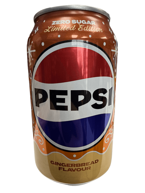 Pepsi Zero Sugar Limited Edition Gingerbread Can 355ML - U.K Edition