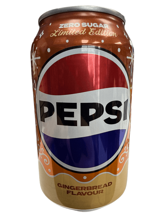 Pepsi Zero Sugar Limited Edition Gingerbread Can 355ML - U.K Edition