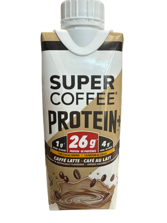 Super Coffee Cafe Latte Protein 26 Grams 330ML - Canadian Edition