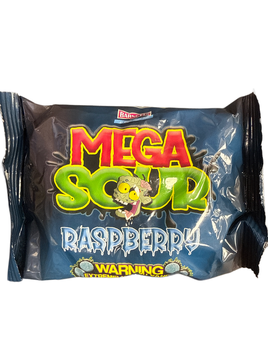 Barnetts Mega Sour Challenge Blue Raspberry Flavour 104G - U.K Edition